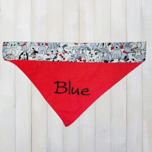 Red Dog Collar Bandana