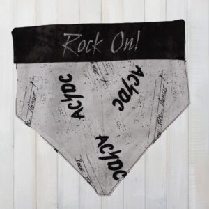 Rock On Dog Collar Bandana