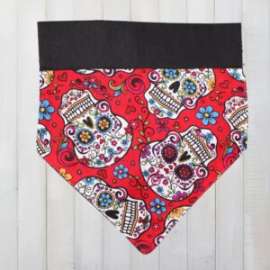 Skulls Dog Collar Bandana