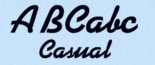 Casual Embroidery Font