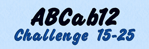 Challenge Embroidery Font