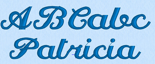 Patricia Embroidery Font