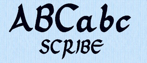 Scribe Embroidery Font