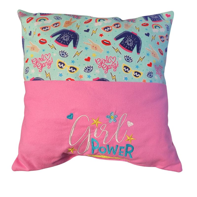 Personalized Activity Travel Pillow Girl Power