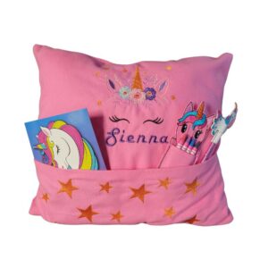 Personalized Activity Travel Pillow Unicorn