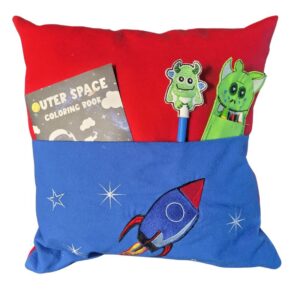 Personalized Activity Travel Pillow Rocket